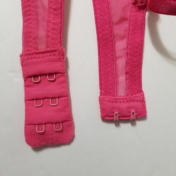 Xhilaration bra 34A Push-Up metallic floral lace sheer wings j hook convertible - Picture 13 of 14